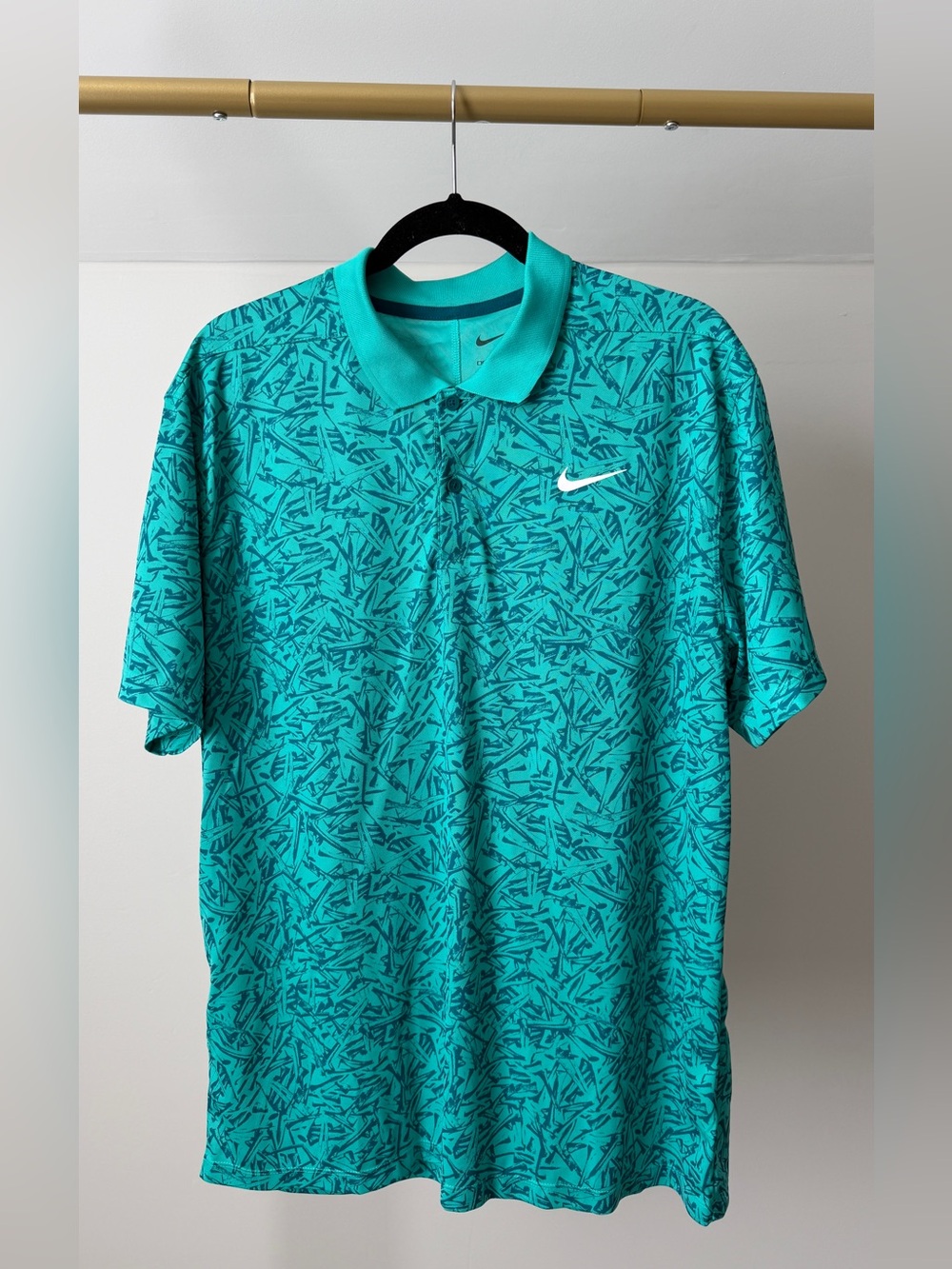 Nike Dri-FIT Victory+ Men's Allover Print Golf Polo Shirt sz L